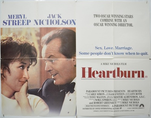 Heartburn original quad - (1986),