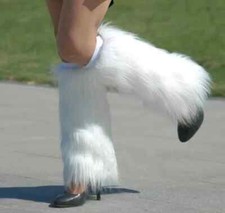 40cm Ladies Fashion Boot Cuff Fluffy Soft Furry Faux Fur Leg Warmer Boot Toppers