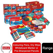 Berol Colouring Pens, Dry Wipe Whiteboard Marker or Pre-Sharpened Pencils