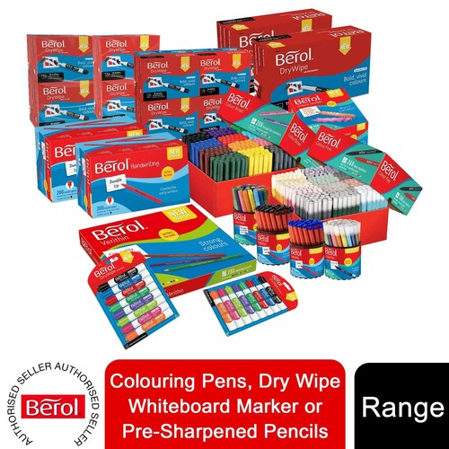 Berol colouring pens dry - berol, wipe