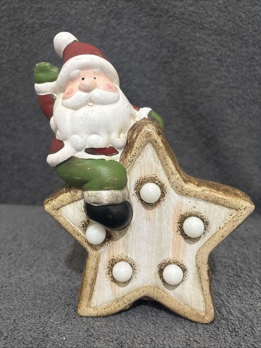 Santa star night light - a,