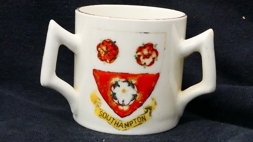 Three handled tyg - three, crested
