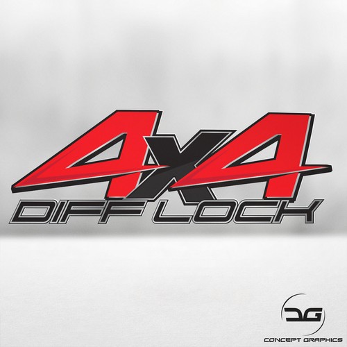 4x4 diff lock vinyl - diff, decal