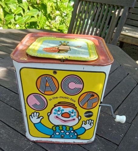 Vintage mattel jack box - box,