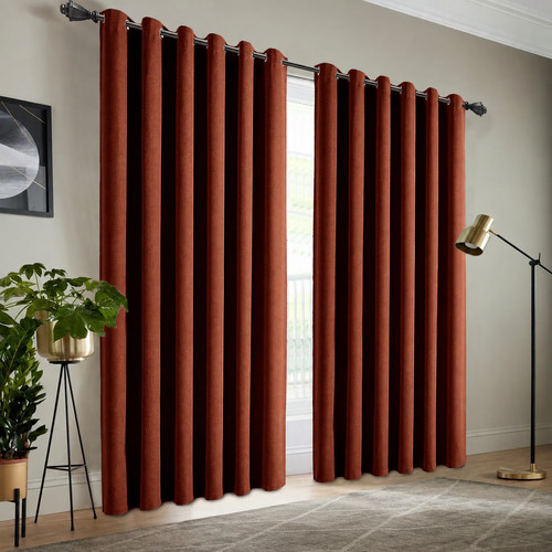 Blackout curtains linen eyelet - blackout,