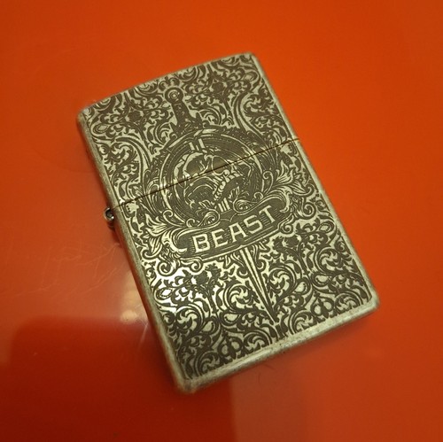 Rare zippo lighter engraved - lighter,