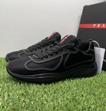 Size 7 UK (8 US) -Prada Americas Cup Sneakers ‘ Black ‘ | BRAND NEW!