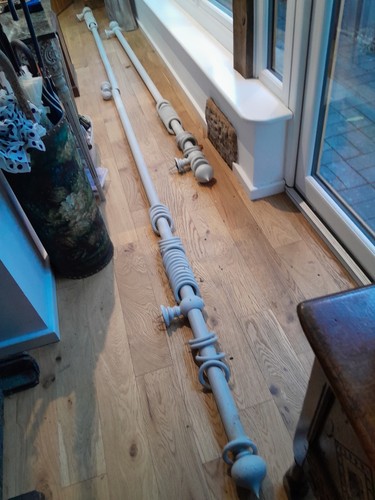 Wooden curtain pole - pole, and