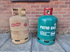 x2 13kg Gas Bottles, 3/4 full Flo Gas and  1/4 full Calor Patio Gas