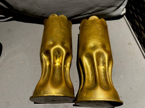 Ww1 pair brass trench - brass,