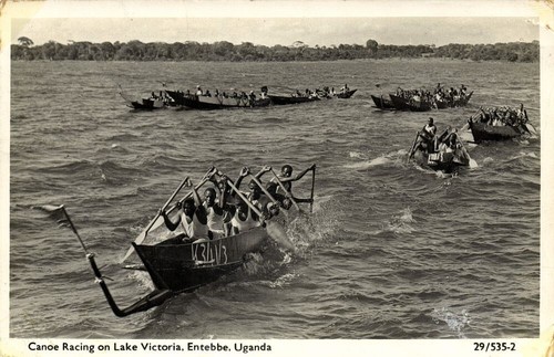 Uganda entebbe canoe racing - canoe,