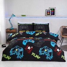 Gaming Duvet Cover Set Kids Childrens Junior Bedding Sets Easy Care Quilt Covers
