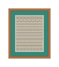 Blackwork Embroidery Kit   -  All in a row