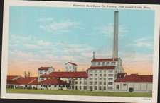 AMERICAN BEET SUGAR Co. East Grand Forks Minnesota UNP Postcard