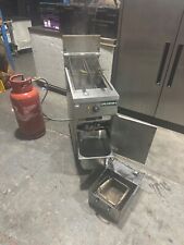Falcon commercial deep fat fryer - twin basket - LPG (Used)