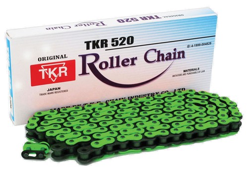 Green motocross chain - motocross, kawasaki