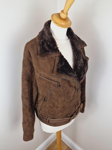 Womens vintage suede sheepskin - vintage,