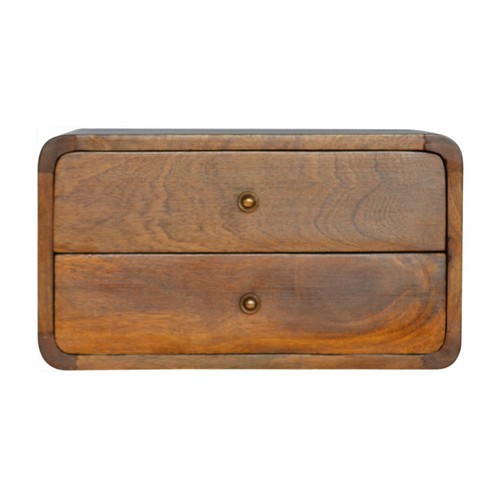 Dark wood bedside - dark, table
