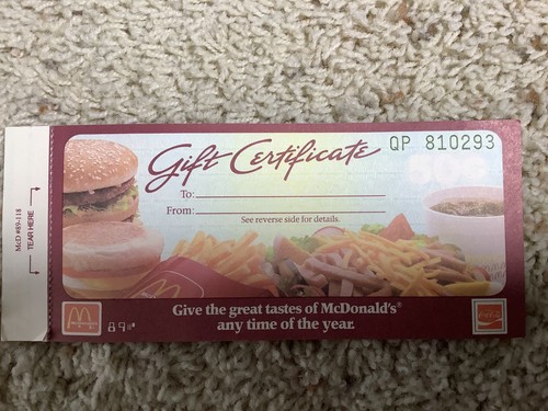 Vintage 1989 mcdonald - vintage, gift