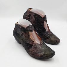 Think! Leather Mary Jane Shoes Size 38 5 Low Heel Retro Leather Aida Cross Strap