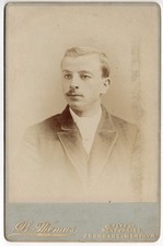 CABINET CARD Photograph Victorian Gentleman by Thomas of Aberdare & Merthyr