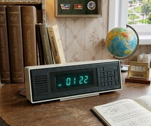 Vintage soviet digital - digital, alarm