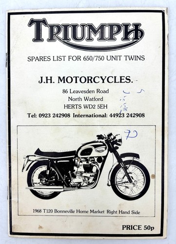 Triumph motorcycles - j.h.,