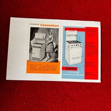 1960's CANNONLUX  cooker A134 de luxe advertising board