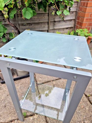 Tall glass metal - tall, table