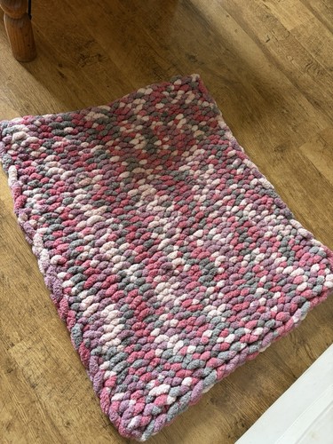 Hand knitted blanket - knitted,