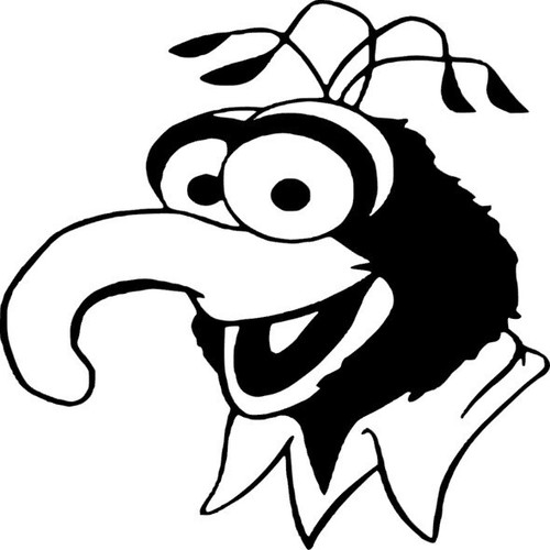 Gonzo muppet vinyl decal - muppet,