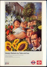 Modern Postcard: Visit Flower