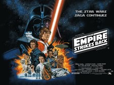 THE EMPIRE STRIKES BACK 1981  STAR WARS PART V Quad poster print 30x40" FREE P&P