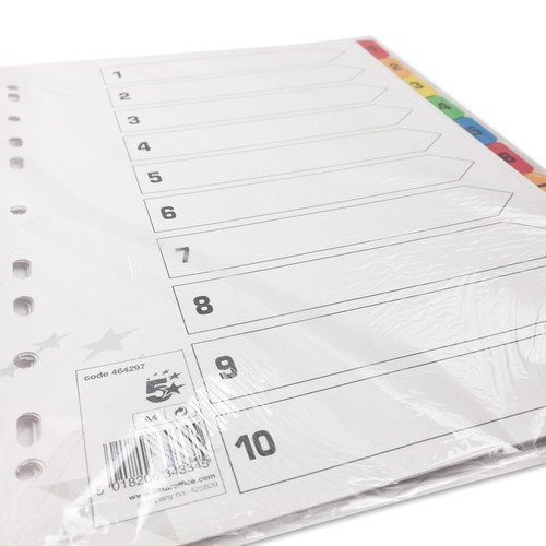 File dividers - dividers, (1-10)