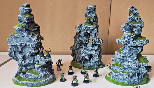 Huge mountain terrain - terrain, set