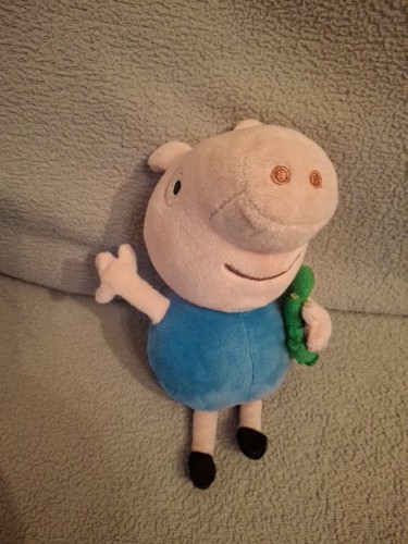 George plush with dinosaur - george,