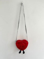 Jellycat Amuseable Heart Bag Red Plush Crossbody Jelly Cat - BNWT