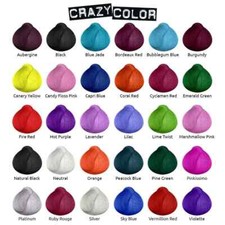 Crazy Color Semi-Permanent Conditioning Hair Dye Colour Cream  All Colours