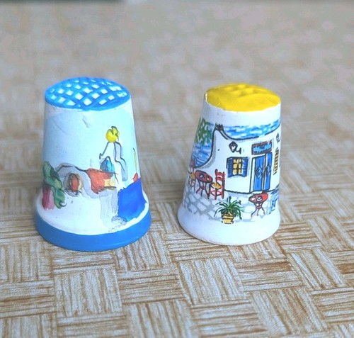 Vintage hand painted folk - 2,