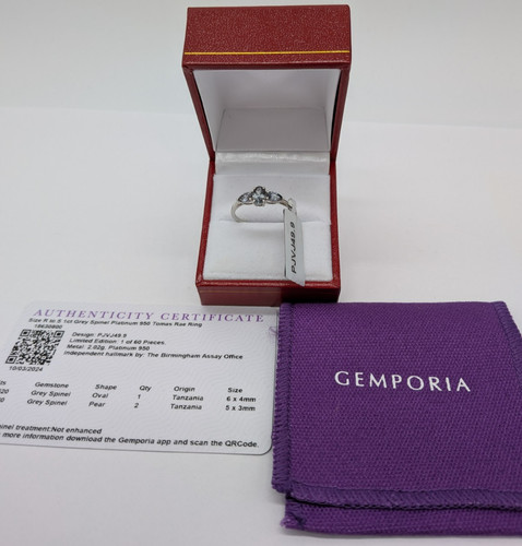 Gemporia platinum grey - gemporia, spinel
