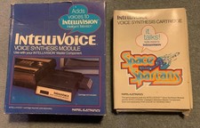 Mattel Intellivision Intellivoice Voice Synthesis Module with Game