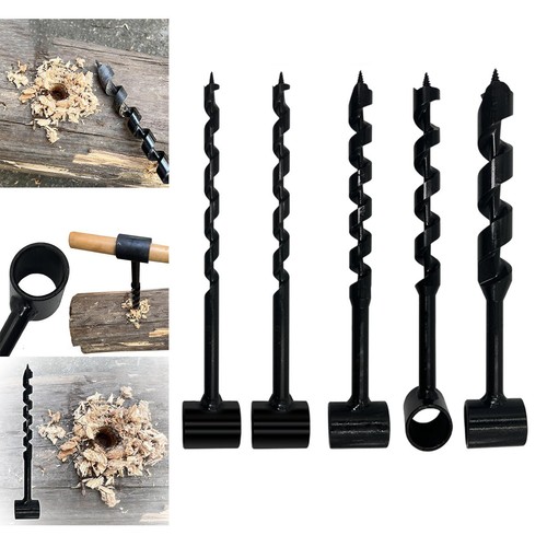Hand auger wrench wood drill - hand,