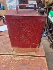 Shell Motor Spirit Can red