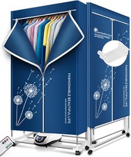 Heated Clothes Airer 1500W-1.7 Meters Height Electric Clothes Dryer Anion Indoor