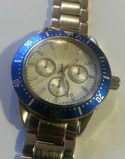 River Island Wristwatch/Watch - Men's - Blue - Stainless Steel 255466 - FREE P&P