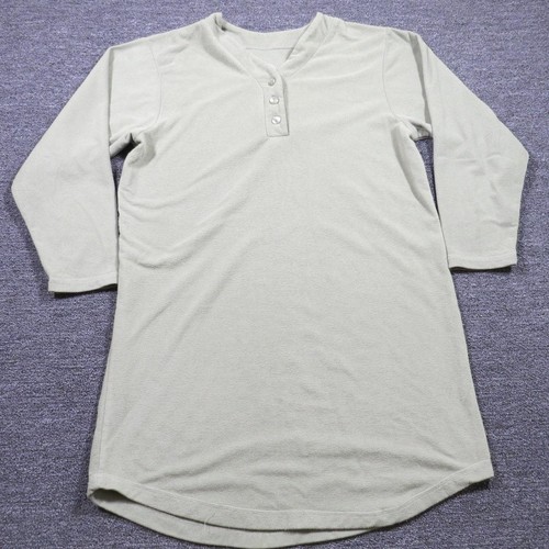 Fleece sleep shirt mens large - fleece,