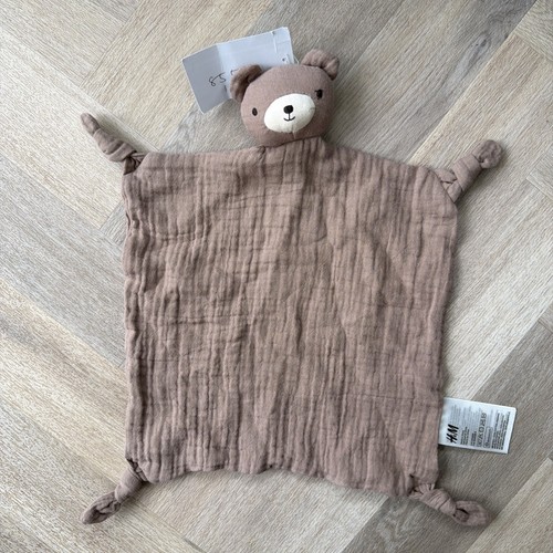 Brown teddy bear muslin - teddy,