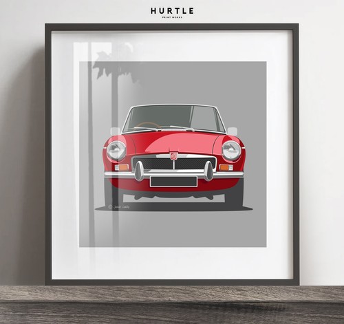 Mgb roadster artwork - artwork,