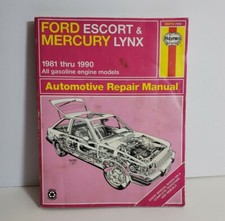 HAYNES Auto Repair Manual 36016 Ford Escort & Mercury Lynx 1981 - 1990