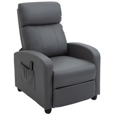 Homcom grey recliner - homcom,
